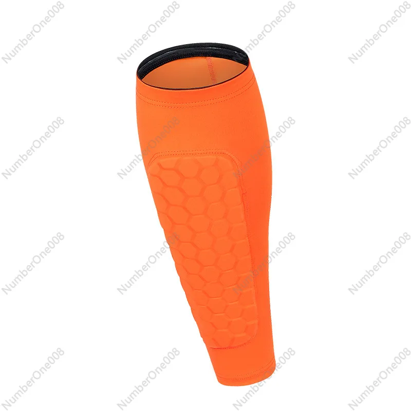 Honeycomb Anti-Impact Shin Guards Calf Sleeves, Protective Leg Gear for Football Basketball Cycling Running Equestrian Sports