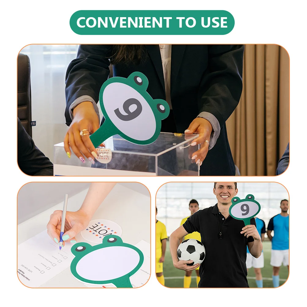 

2Pcs Score Board Flexible Small Handheld Dry Erase Paddle Whiteboards for Sports Event Scoring Dry Erase Paddles