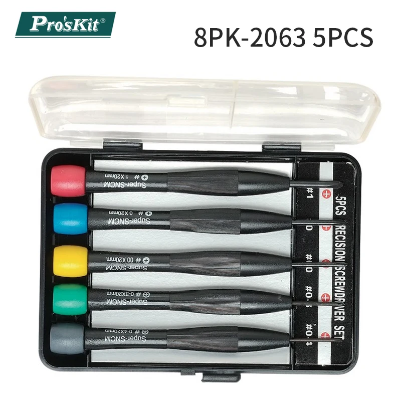 PRO\'SKIT 6PCS ELECTRONIC SCREWDRIVER SET 8PK-2061 8PK-2062 8PK-2063