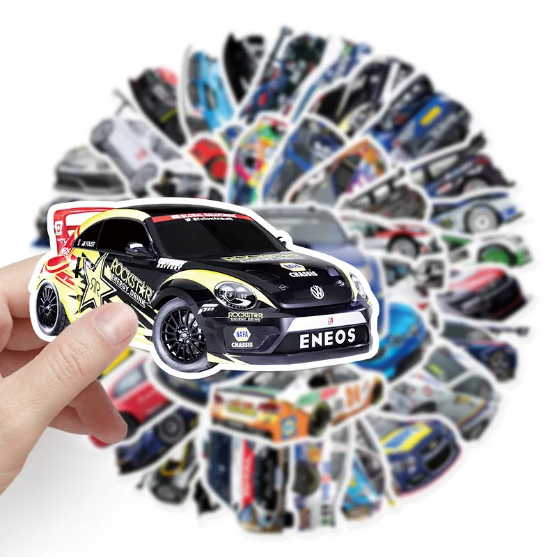 50Pcs Handsome Racing Series Graffiti Stickers Suitable for Laptop Helmets Desktop Decoration DIY Stickers Toys Wholesale