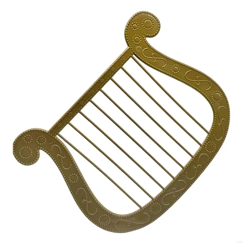 Plastic Simulated Harp for Cosplay Theater Productions and Family Activities 6XDA