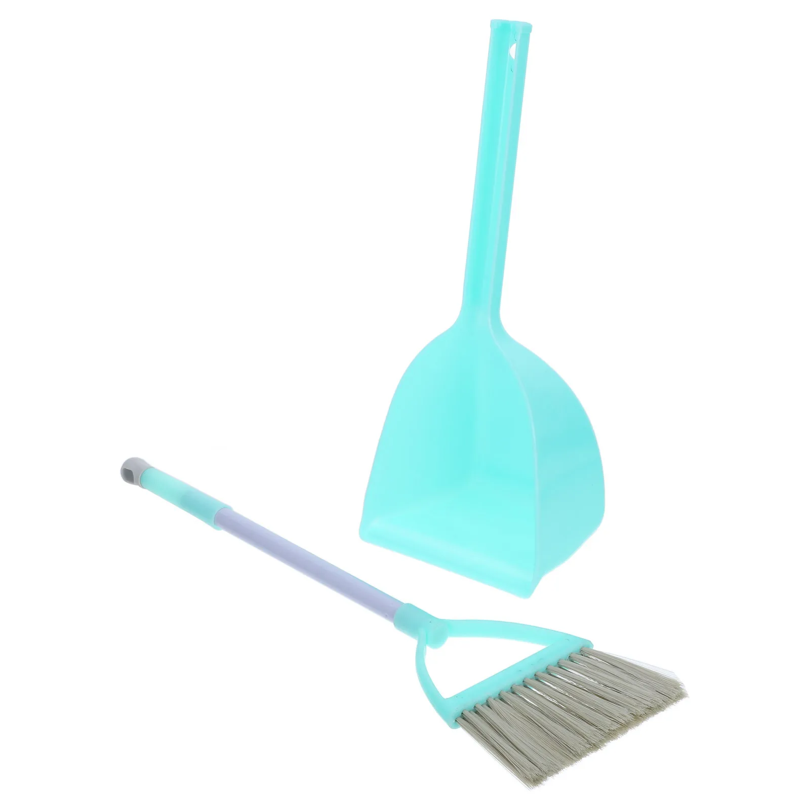 1Set Mini Kinderbezem Stoffer Set Klein schoonmaakhulpmiddel Lichtgewicht felle kleur voor het reinigen van de kleuterschool en interactief spelen