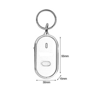 LED Whistle Key Finder LED Flashing Beeping Sound Control Alarm Keyring Whistle Anti-lost Keyfinder Locator For Elderly Or Home