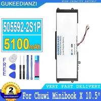 Large Capacity Replacement Batteries 5100mAh 505592-2S1P For Chuwi Minibook X 10.5\