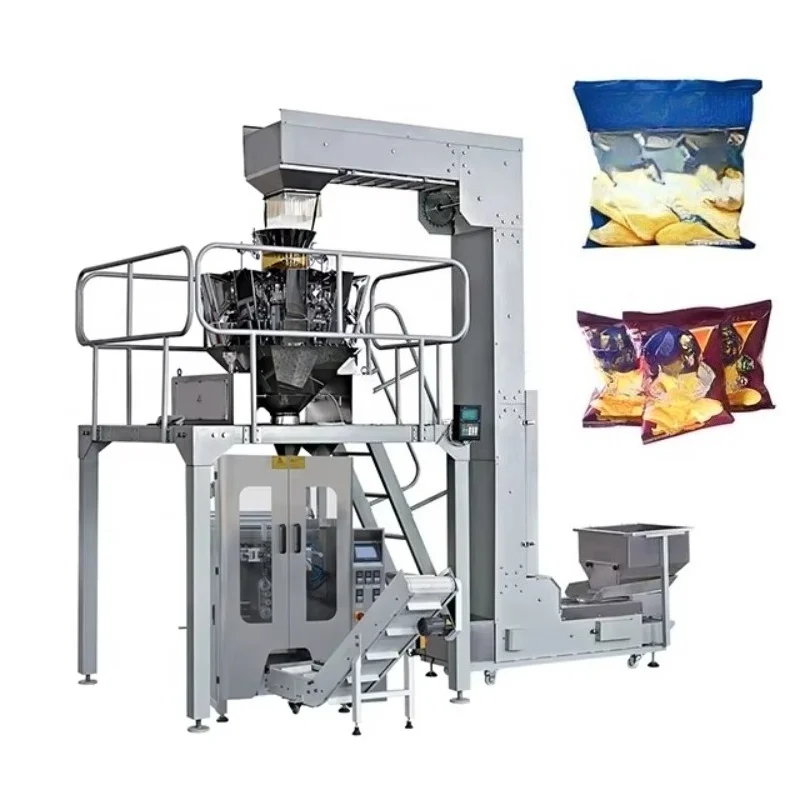 Customized Automatic Vertical Weighing Multifunctional Packing Machine for Expanded Food Potato Chip Packaging Equipment