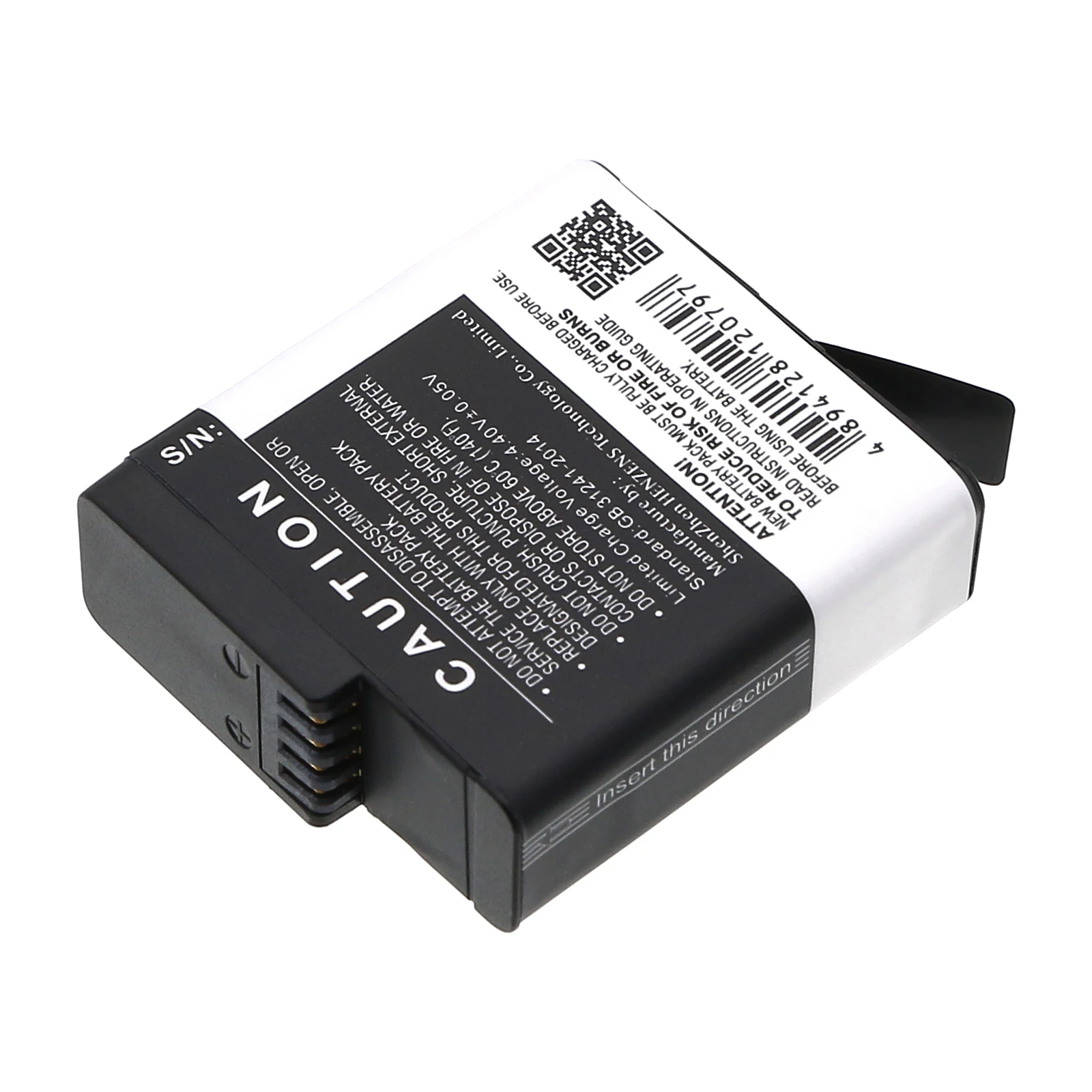 Li-ion Camera Battery for GoPro, 3.85V, 900mAh, Compatible Models: 601-10197-00,  ASST1, CHDHX-501, HD8.01, Hero 2018,  Hero 8