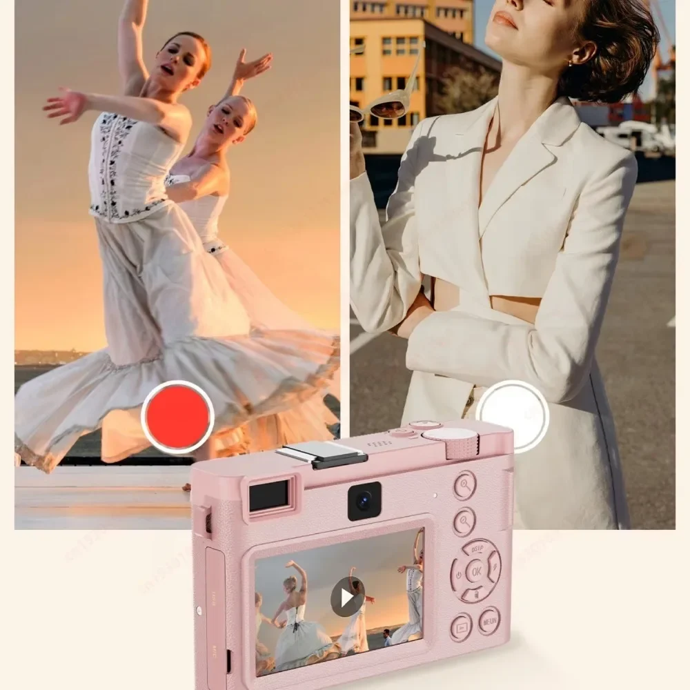 كاميرا رقمية عالية الدقة 5K WIFI 64MP AP التحكم عن بعد كاميرات فيديو رقمية رياضية عدسة مزدوجة 18X تكبير التقاط الصور مع 3 شاشات IPS