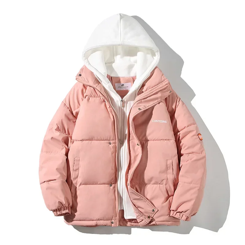 Women's Winter Oversize Jacket 2023 Down Cotton Padded Coat Female Loose Casual Overcoat Female Fashion Hooded Short Parkas