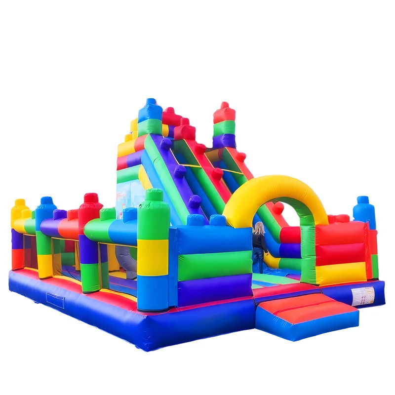 

Commercial PVC inflatable trampoline water pattern cloth indoor and outdoor entertainment trampoline