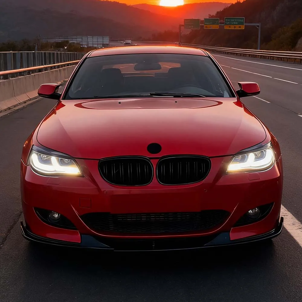 

Для BMW E60 E61 M5 2005 2006 2007 2008 2009 2010 3 шт. автомобильный передний бампер сплиттер губ Gloos черный диффузор спойлер защита кузова комплекты