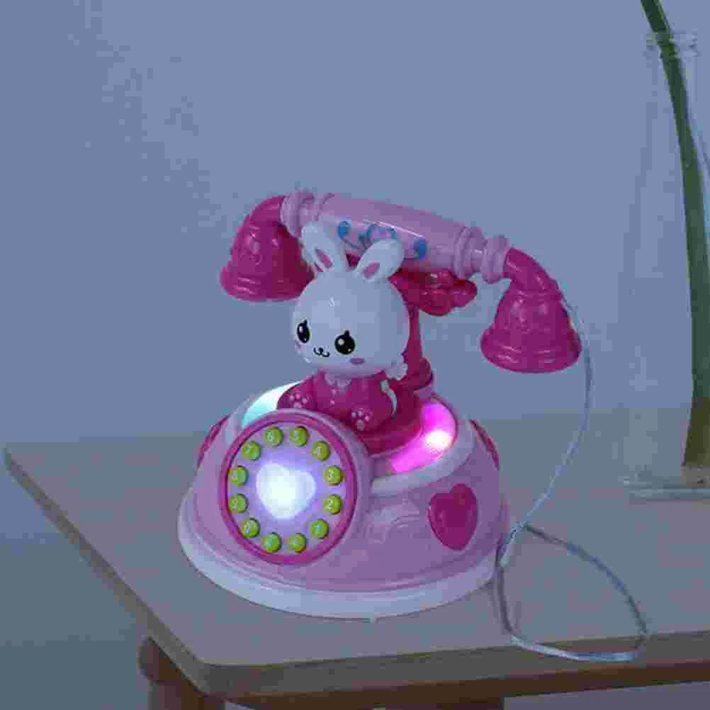 Simulado brinquedo simulação telefone para crianças, Role-Playing Puzzle, Cartoon forma plástica, brinquedo