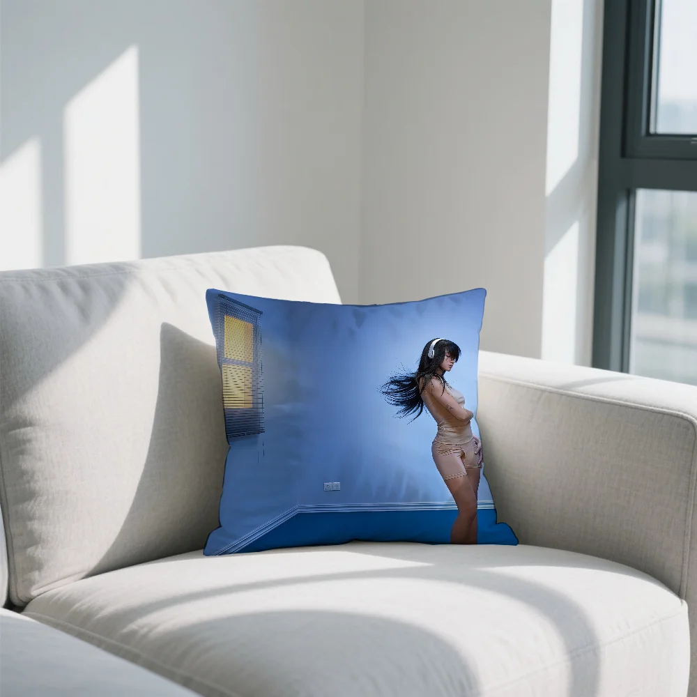 غطاء وسادة A-Aitana Singer O-Ocana مطبوع على الوجهين من البوليستر غطاء وسادة مزخرف بسحاب #5