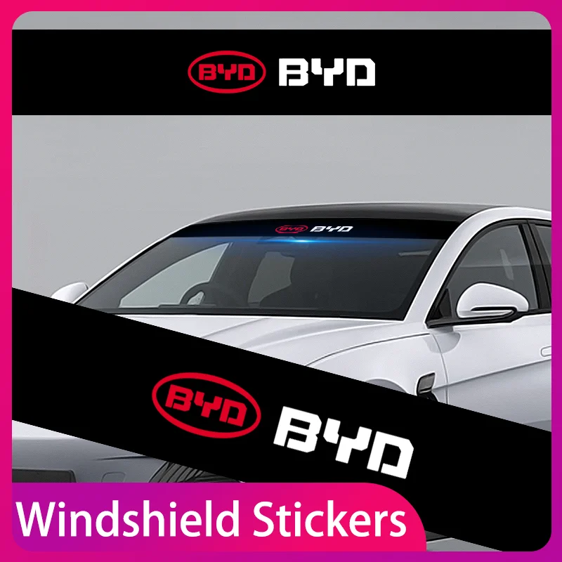 

New Car Front and rear windshield shade decorative sticker Heat Resistant For BYD F3 M6 G3 G5 Car Decoration Accessories