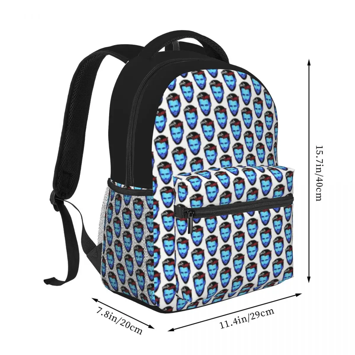 Mochila impermeável de alta capacidade, caril noite noite noite, bolsa para laptop da moda, bolsa de livros para meninos e meninas, 16 polegadas, nova moda