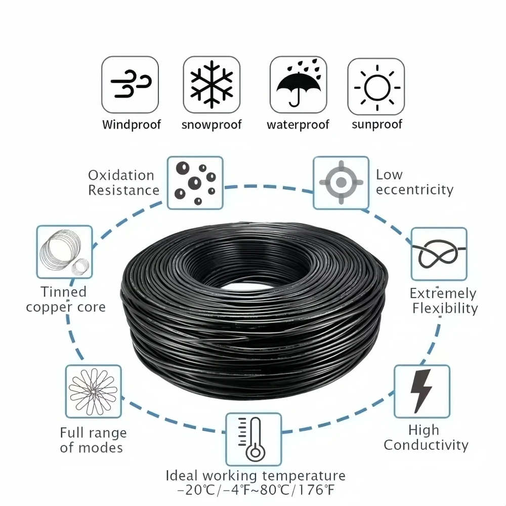 5M 4P Cable AVVR 4*0.12 4 Wire Copper Line for Video Intercom Doorbell Color Video Door Phone Doorbell Wired Intercom Cable
