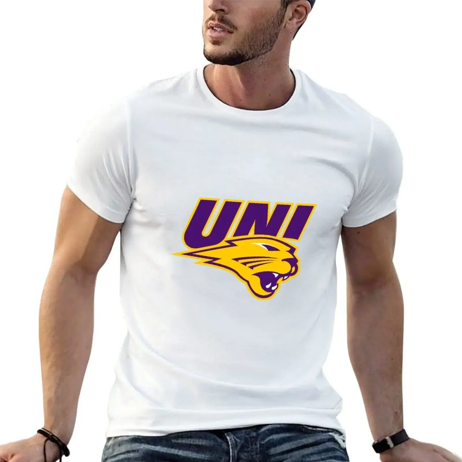 Northern Iowa Panthers T-Shirt designer shirts vintage clothes plain mens designer t shirt