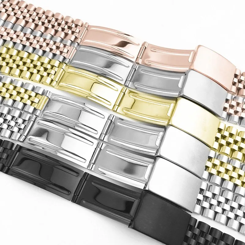 Cuved End Strap For Rolex Seiko Sostituisci cinturino da polso universale in acciaio inossidabile 13mm 17mm 18mm 19mm 20mm 21mm 22mm Cintura