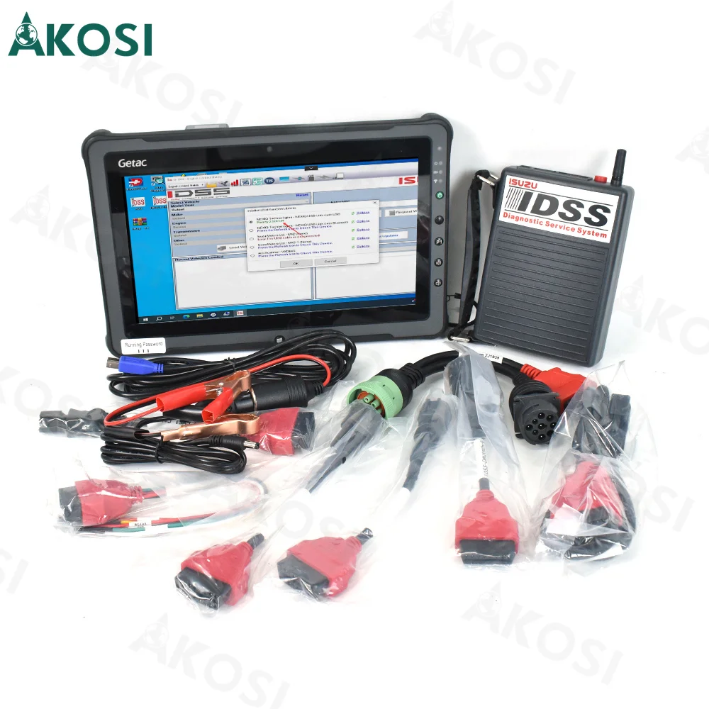 Truck excavator For ISUZU IDSS Diesel engine truck diagnostic scanner for isuzu G-idss E-idss diagnostic scanner and Getac F110