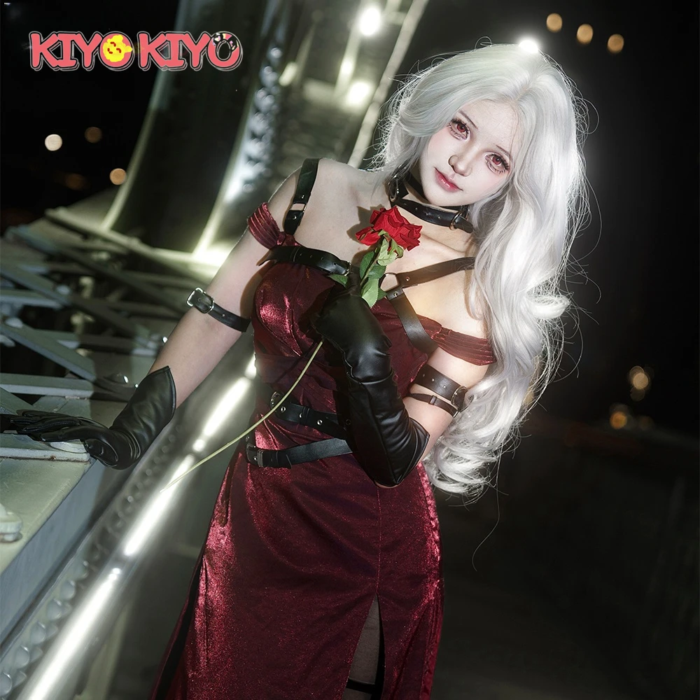 KIYO KIYO Anime Love and Deepspace Sylus Cosplay Costume Sylus Sexy Red Dress Female Halloween Costume