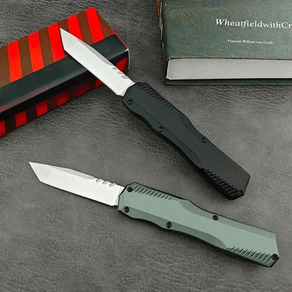 Tanto Blade Knife EDC Pocket Folding Knives KS 9000 Outdoor Tactical Hiking Survival Practical Camping Tool T6 Aluminum Handle