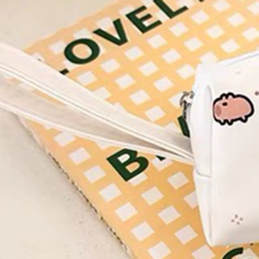 Cute Cartoon Pencil Case Large Capacity Multi-function Capybara Stationery Bag School Supplies Stationery Organizer