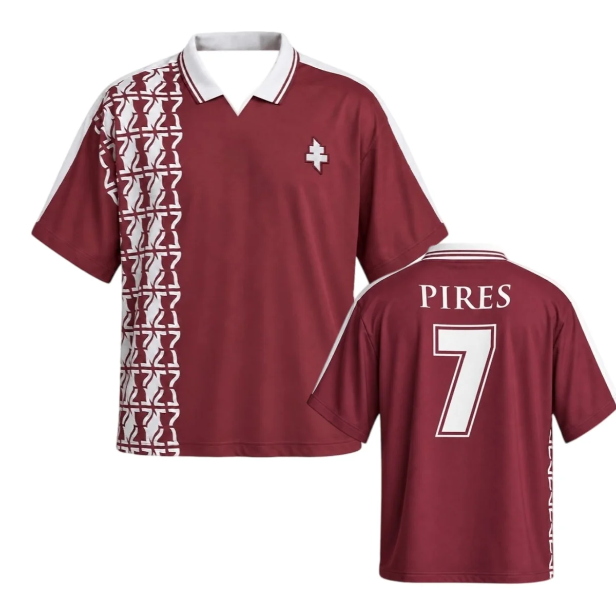 Metz Robert Pirès #7 3D Printed Football Jersey Men Breathable Quick Drying Short Sleeved T-shirt Family Matching Clothing