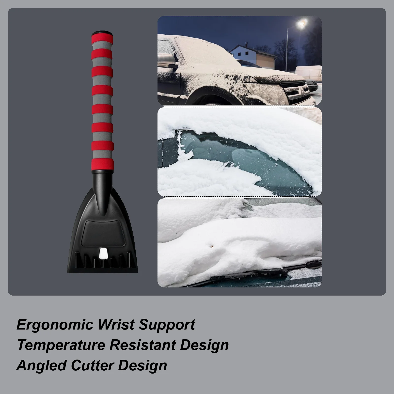 

Windshield Scraper Multifunctional Portable Auto Supplies Lightweight Snow Shovels For Truck SUV Vehicle Roof Winter Urgency