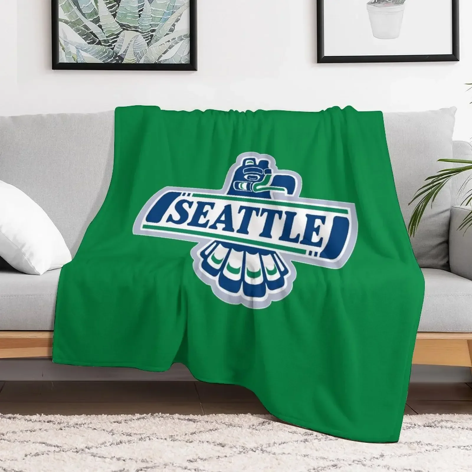

Seattle Thunderbirds Throw Blanket Luxury Throw Soft Plaid Decorative Sofa Warm Blankets