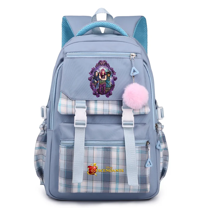 MINISO Descendants Fashion Women's Bag Backpack  Student Teenager Schoolbag Boys Girls Knapsack Travel Rucksack