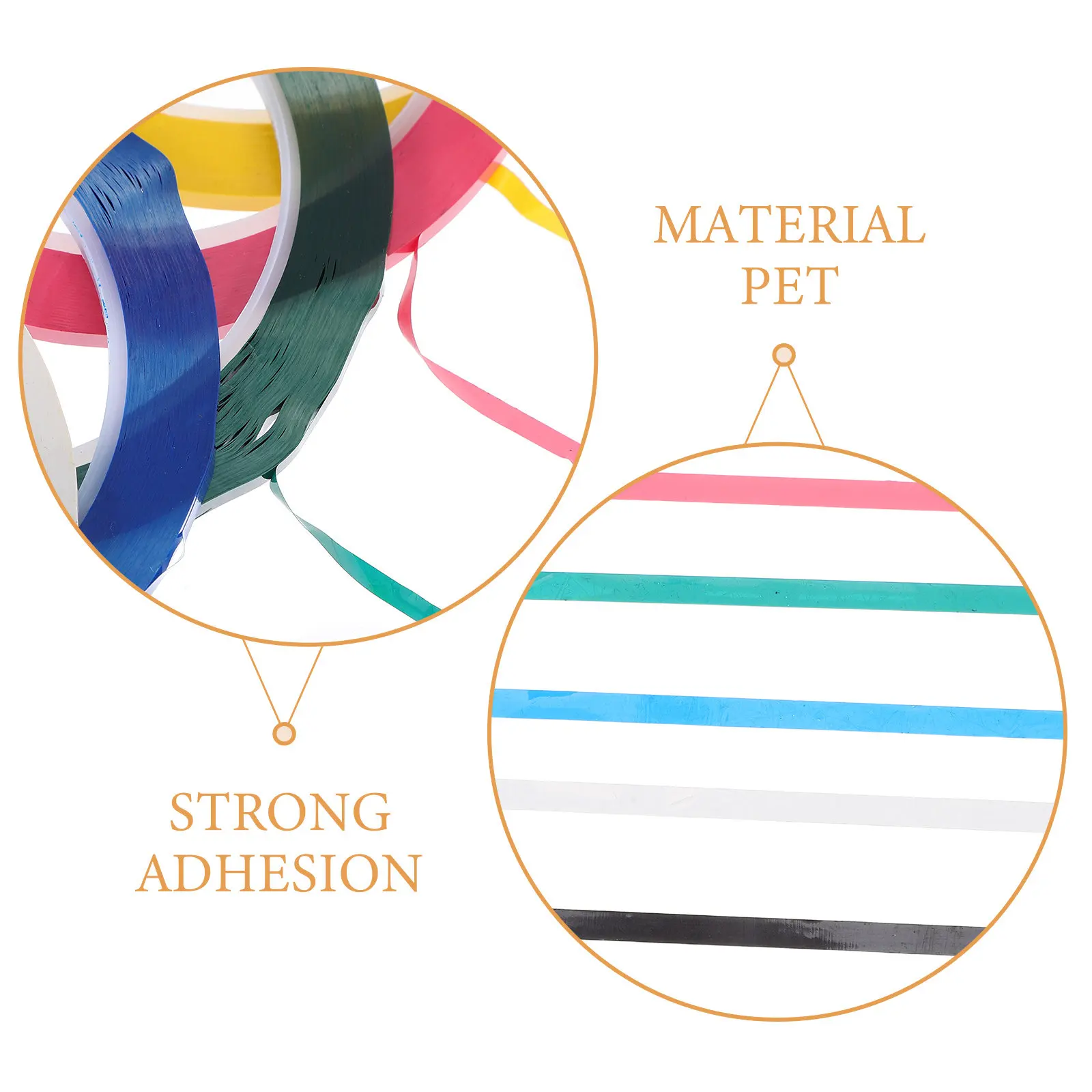 Heat Resistant Masking Tape 7 Rolls High Temperature Insulation Colored Marking Tape for Crafts Classroom