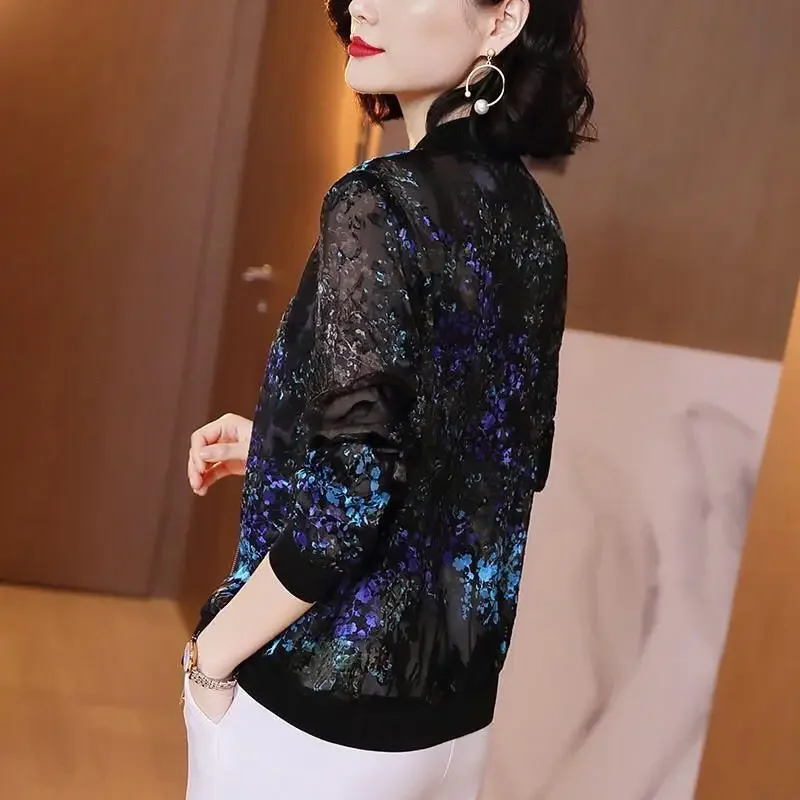 Cardigan ampio nuovo stile estivo per donna Protezione UV Giacca ad asciugatura rapida Capispalla corto leggero ed elegante ​