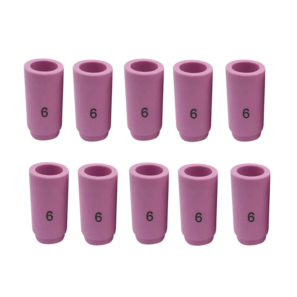 10Pcs Low Burn Loss Ceramic Nozzles Easy Installation Professional Tig Welding Torch Wp-9 17 18 20 25 26 Tig Welding Nozzle