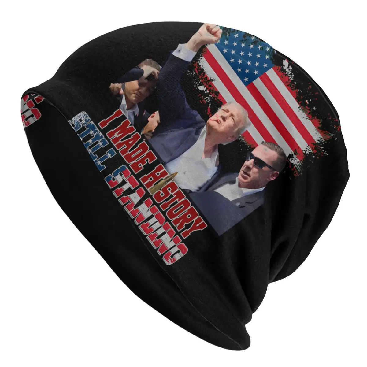 

Skullies Beanies Caps Pro-Trump Merchandise Stand Thin Hat Autumn Spring Bonnet Hats Men Women's Street Ski Cap