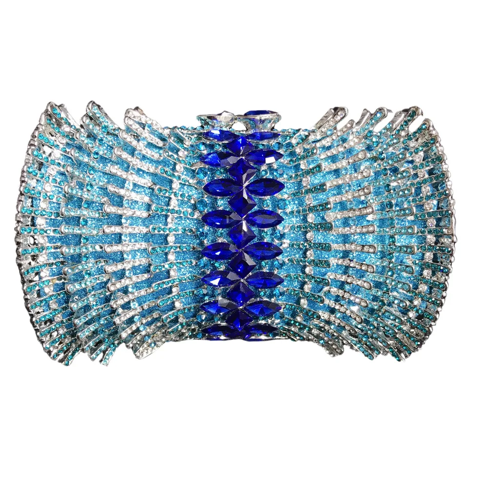 

Металлическая жесткая коробка с бриллиантами, банкетный клатч, женская маленькая косметичка