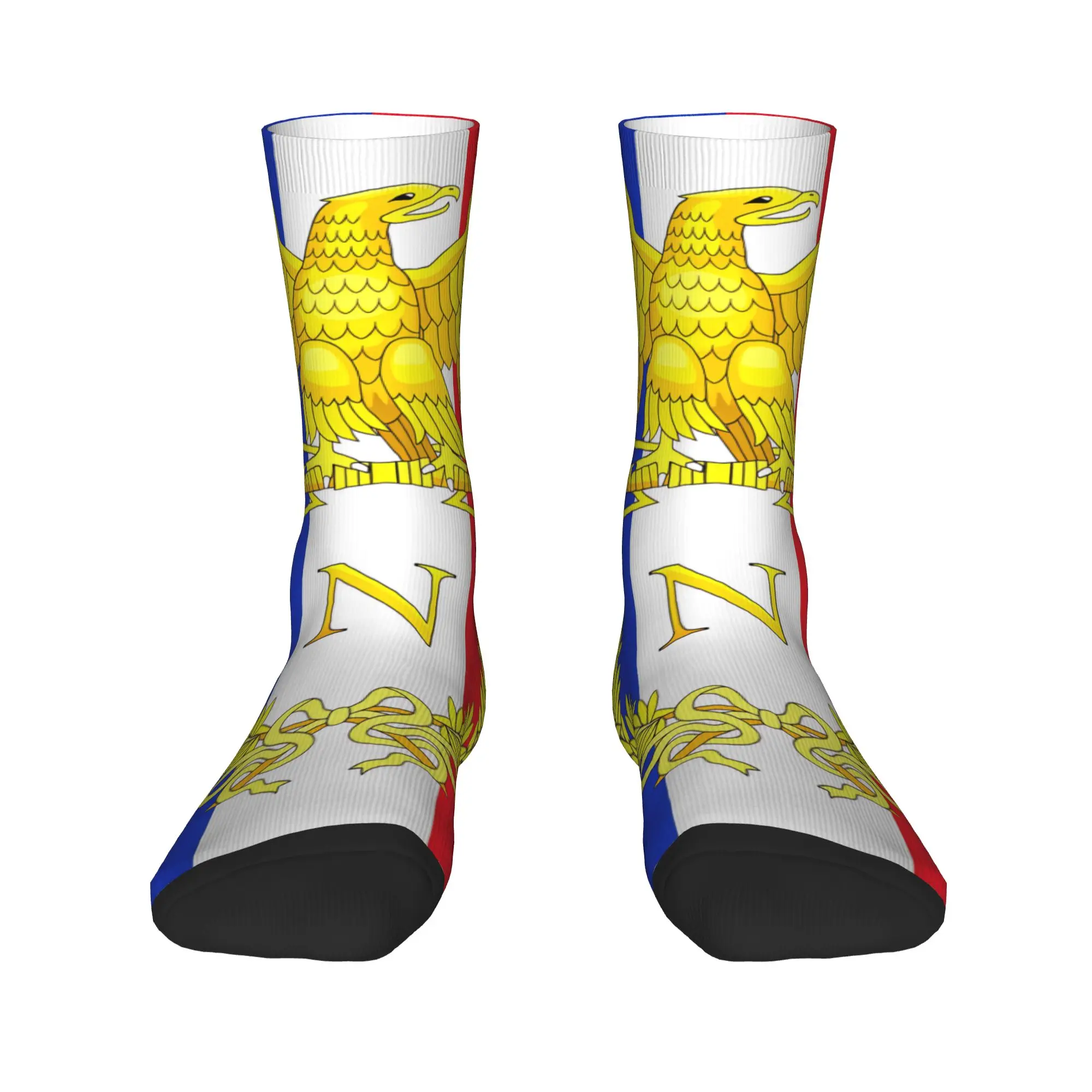 Men Socks Napoleon France Flag  Stockings Winter Fashion Comfortable Socks Pattern Outdoor Sports Non Slip Socks