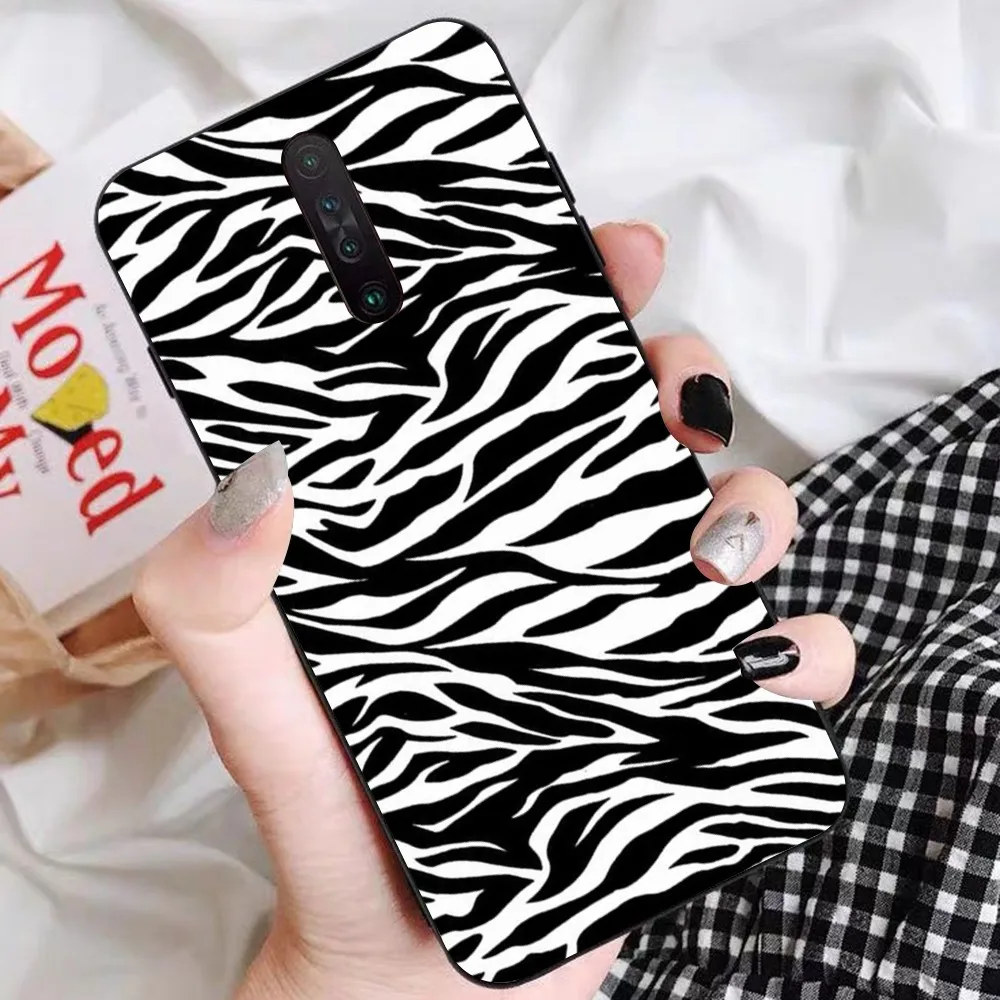 White Black zebra Cow Pattern Phone Case For Samsung S 20 21 22 23 plus Ultra for Redmi Note 8 9 10 11 for Huawei Y 5 6 9