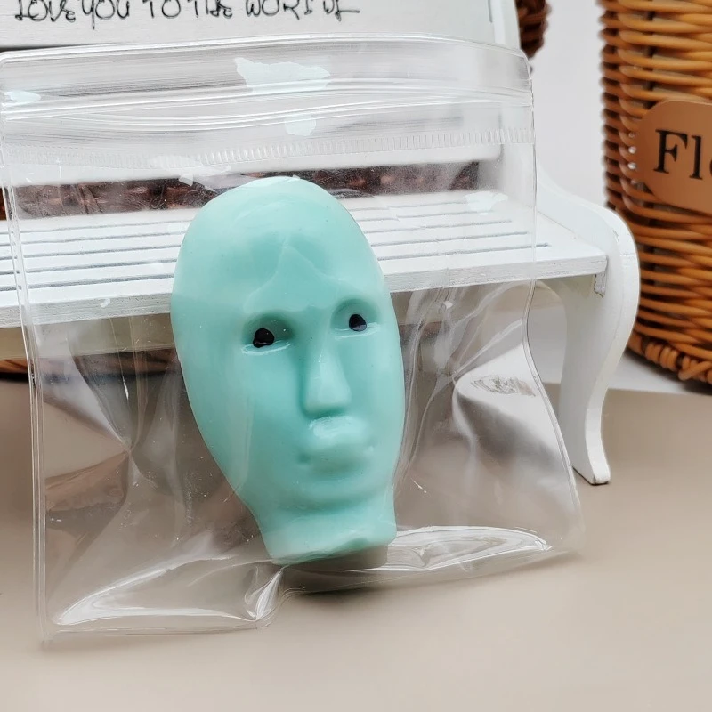 Kreatives Internet Celebrity Alien Squeeze Toy – Lustiges, von Menschen gesichtiges Puppenspielzeug, Cartoon-Stressabbau-Spielzeug, Figet-Spielzeug-Set, Geschenk für Kinder