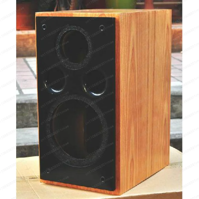 6.5 inch front guide black paint panel veneer bookshelf box, veneer empty speaker case