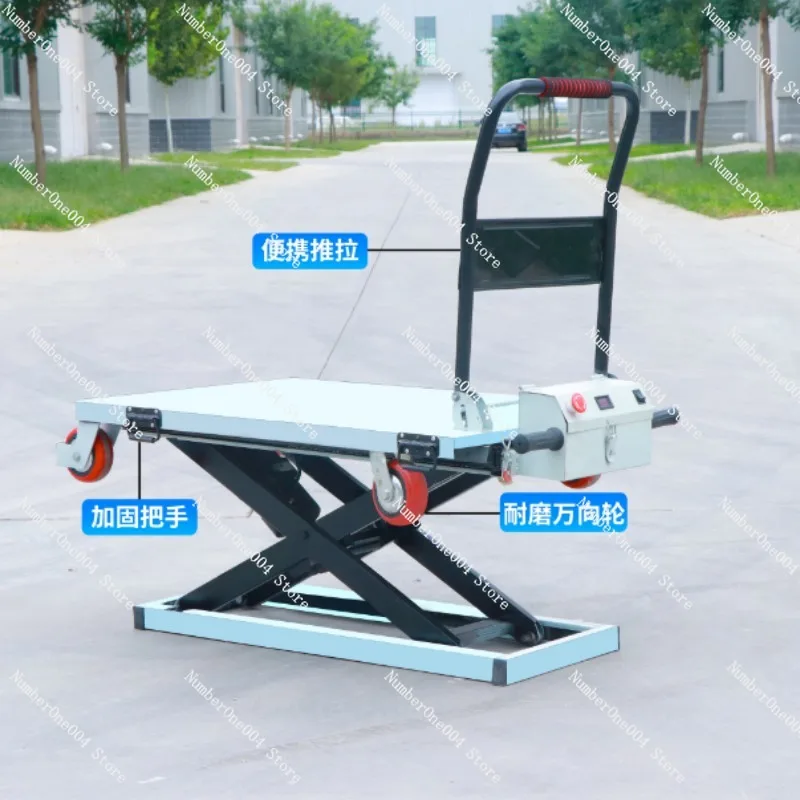 

Cargo Handling Flatbed Truck For Loading Unloading Electric Hydraulic Scissor Lift Table Lifting Platform