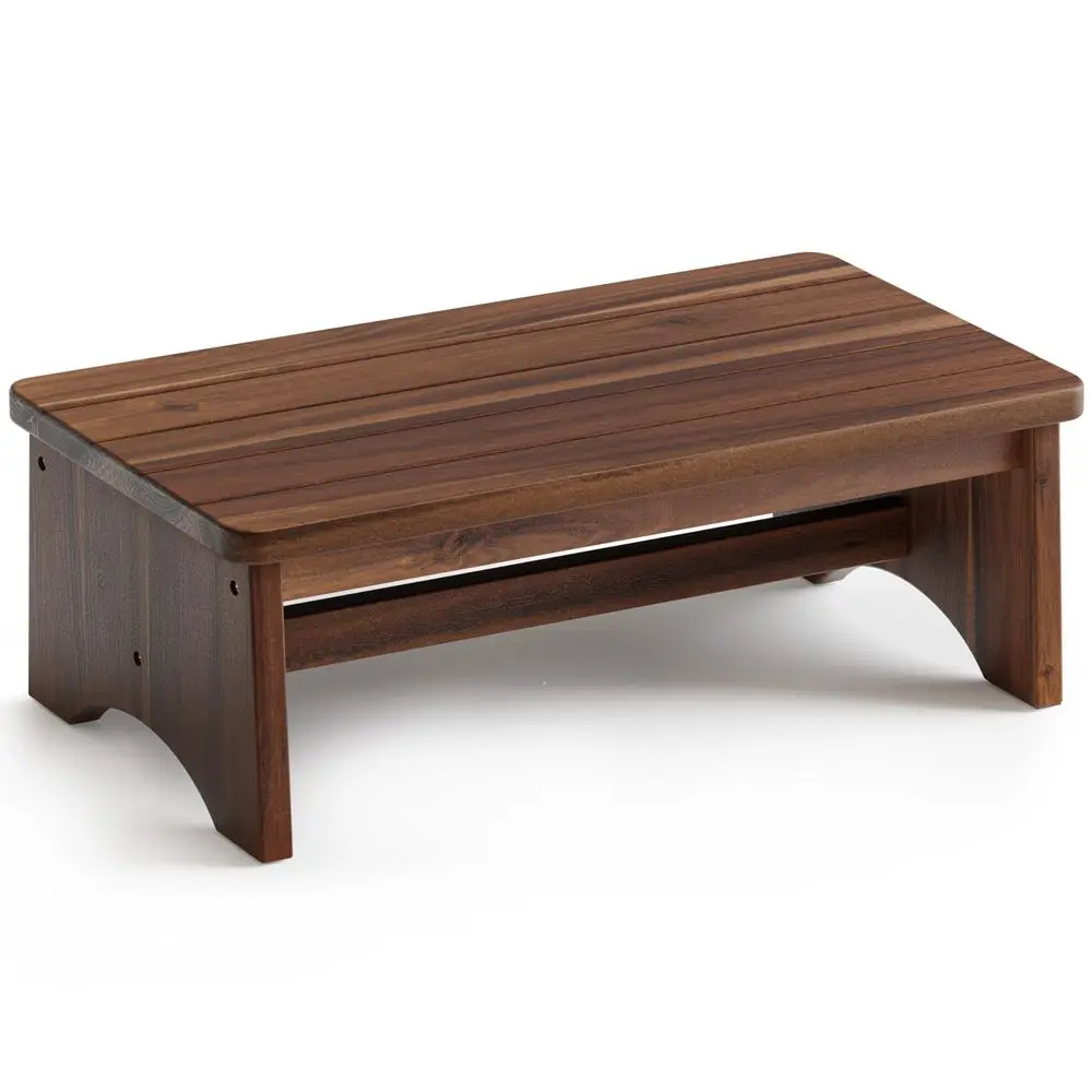 

Широкая деревянная подставка-ступенька шириной 26 дюймов, усиленная, для взрослых и пожилых людей, выдерживает до 550 фунтов, с укрепленной перекладиной, нескользящая.