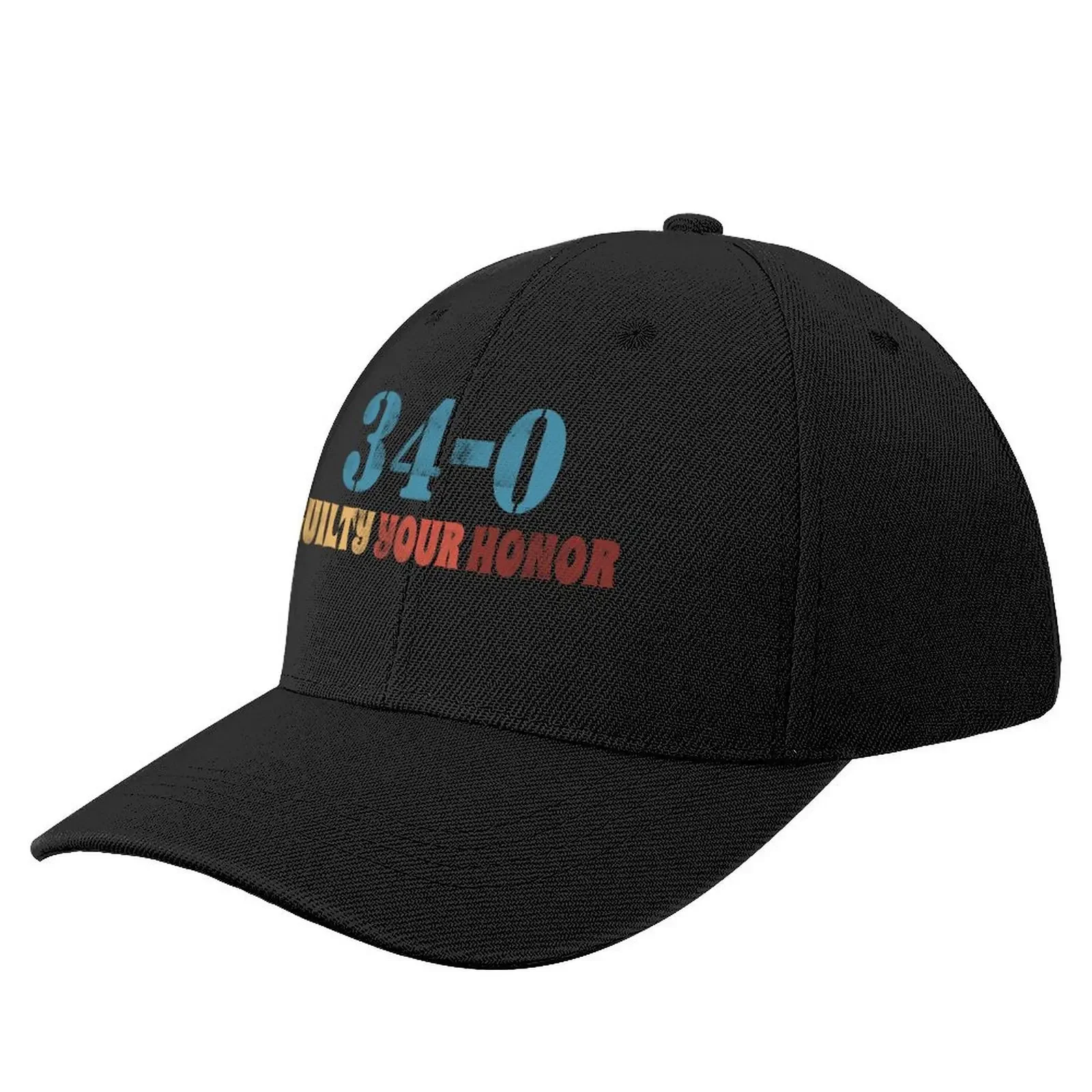 34-0 Guilty Your Honor. Guilty Verdict 34 to 0 Felony Counts Baseball Cap funny hat |-F-| Golf Wear Men Women's