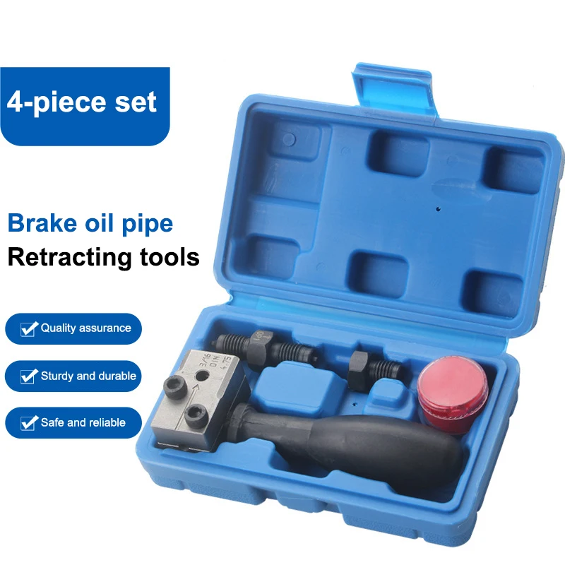 

Double Flaring Tool 3/16in Metal Double Flaring Brake Line Kit for Motorcycles and Trucks L