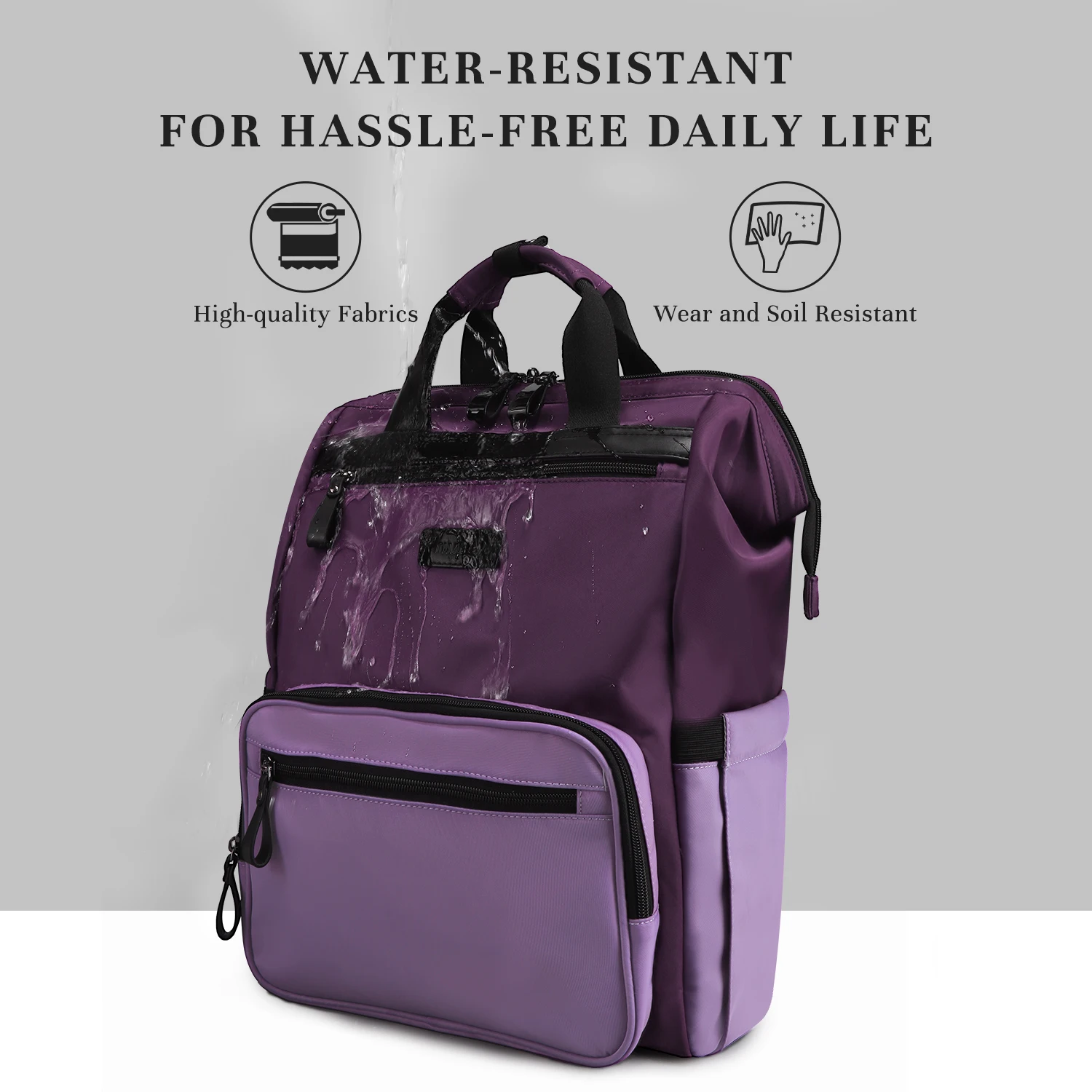 Timeet 15.6 بوصة/17 بوصة الرجال محمول على ظهره USB شحن الرجال حقيبة السفر سعة كبيرة مقاوم للماء حقيبة أمتعة الأعمال #4