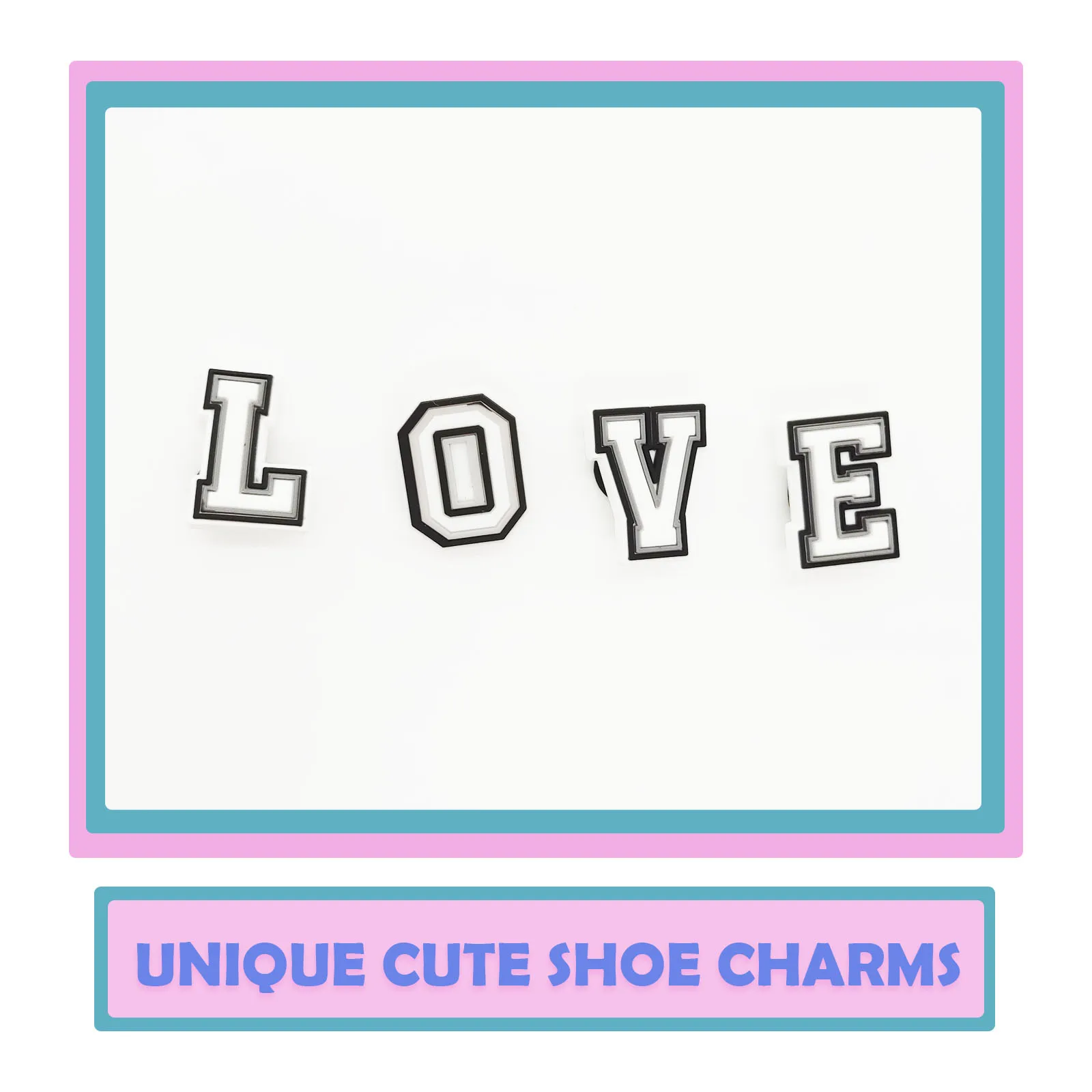 54Pcs Alphabet Shoe Charms - Shoe Decoration Accessories Assorted Varieties For Men Women Birthday Party Gifts image 4