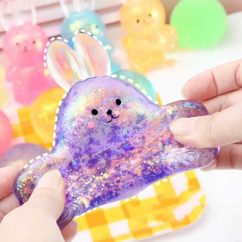 adorkable Squeeze Toy Novelty Gag Soft Squeeze Toy Rabbit สำหรับความวิตกกังวลสำหรับเด็กลดอุปกรณ์ของเล่นที่สนุกสนาน