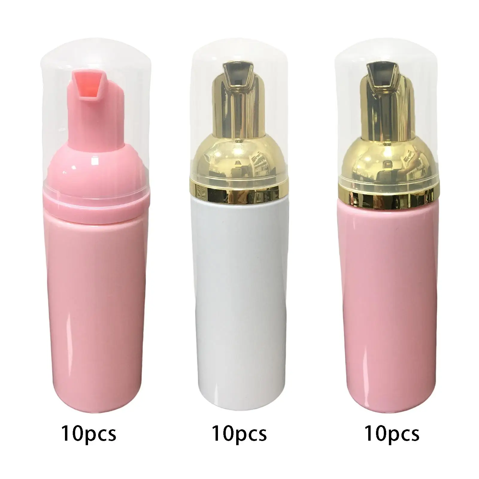 10 Pieces Foaming Pump Bottles, Portable 60 ml Foaming Bottle Hand Soap Dispenser for Soap Lash Cleanser Conditioner Shampoo