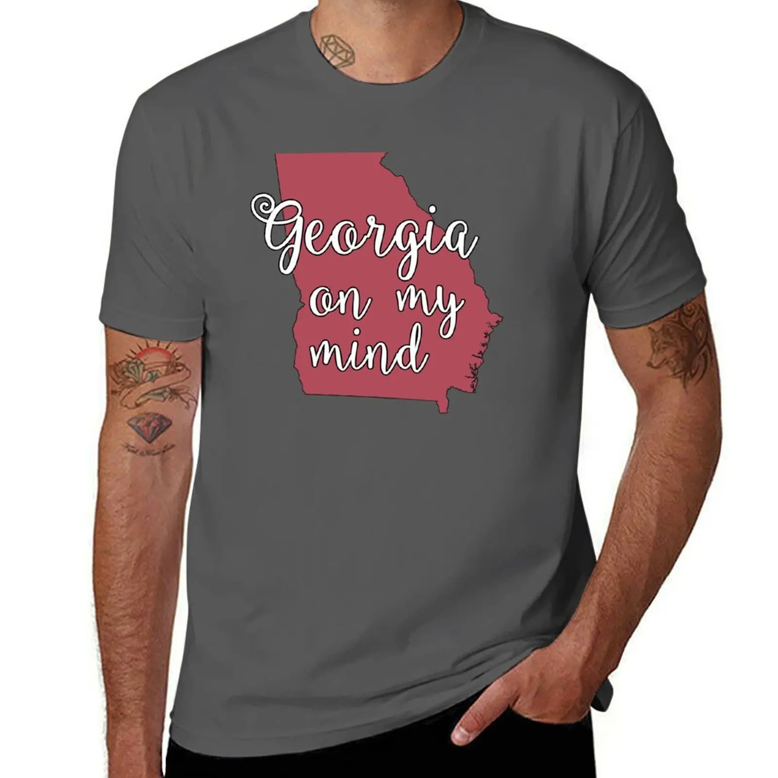 

Georgia on My Mind T-Shirt oversized graphic tee heavyweights vintage t shirts luxury t-shirt anime shirts men