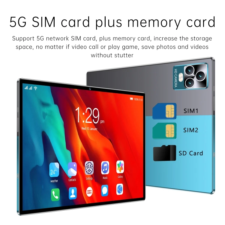 Diskon Besar 2024 P70 4G LTE Tablet PC 10.1 Inci 4GB + 32GB Android 8.1 MTK6750 Octa Core Tablet Pc Tablet Murah dan Besar