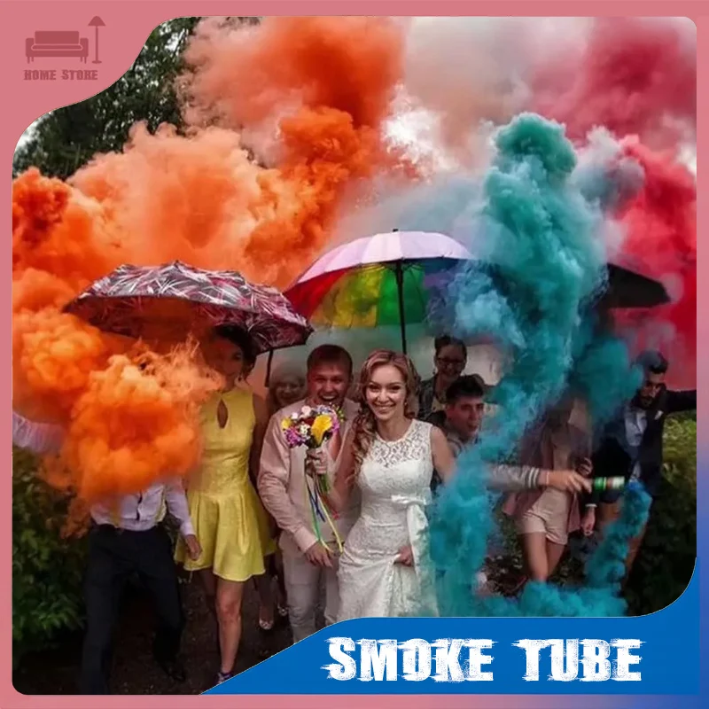 

Multiple Pieces Colorful Handheld Smokes Stage Atmosphere Prop Studio Wedding Celebrations Party Supplies Decorations 8 Colors