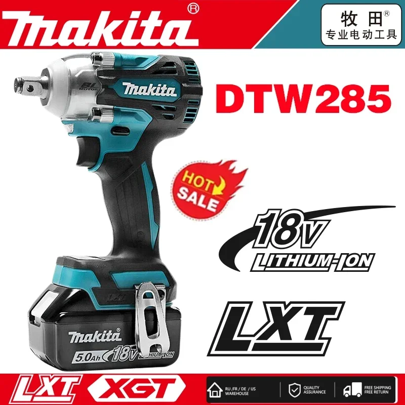 

Makita DTW285 520N.M Impact Electric Wrench Brushless Wrench Cordless Tool Power Tools Rechargeable For Makita 18V Battery